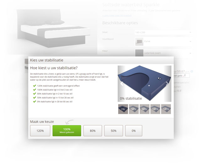 Waterbedden configurator